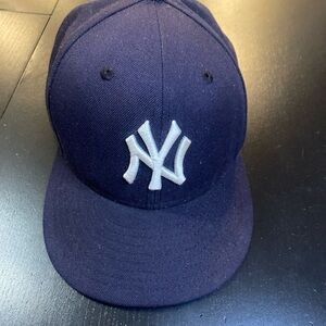 New Era Navy Cap with Silver Logo
